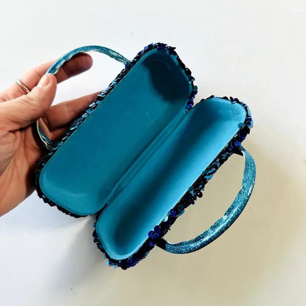 Justice blue sequin